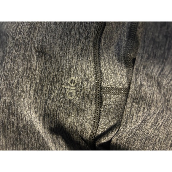 Alo Yoga Alosoft Momentum Leggings Small High Waist Colorblock Gray Black White - Picture 4 of 5